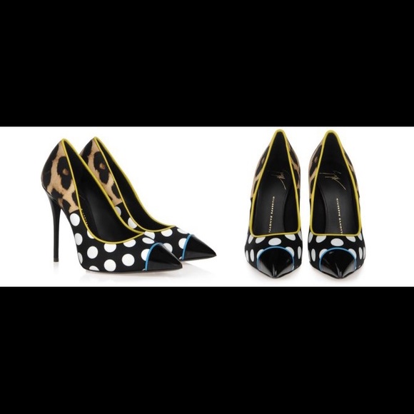 Giuseppe Zanotti Half Polka Dot Half Leopard Pump - Picture 2 of 10